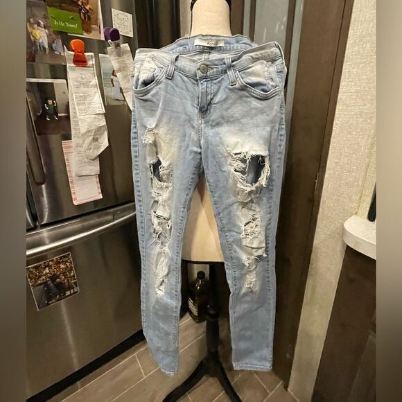 Kancan Distressed Jeans  - Picture 1 of 5